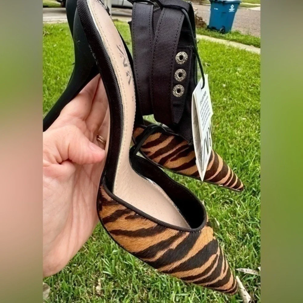 ZARA sling back heels